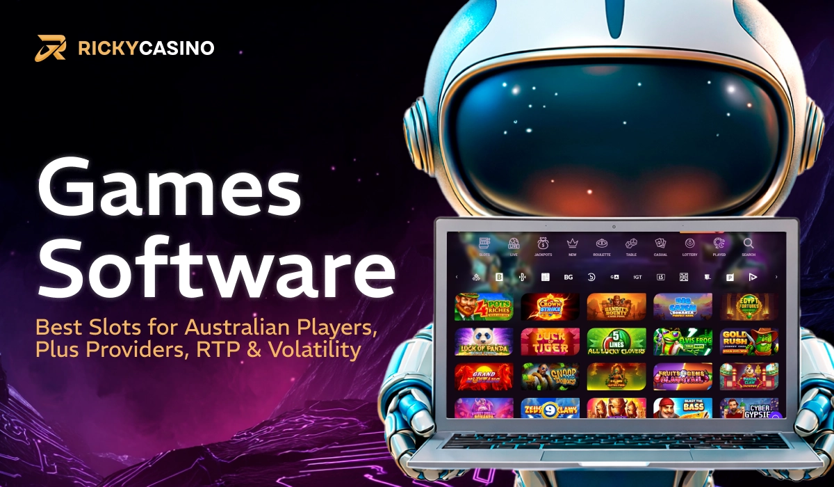 Ricky Casino games software overview with slots and providers