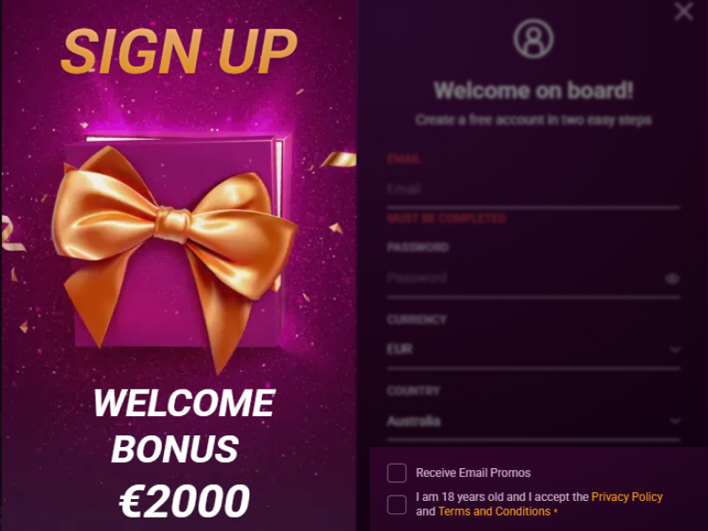 Confirm promo offers checkbox on sign up screen