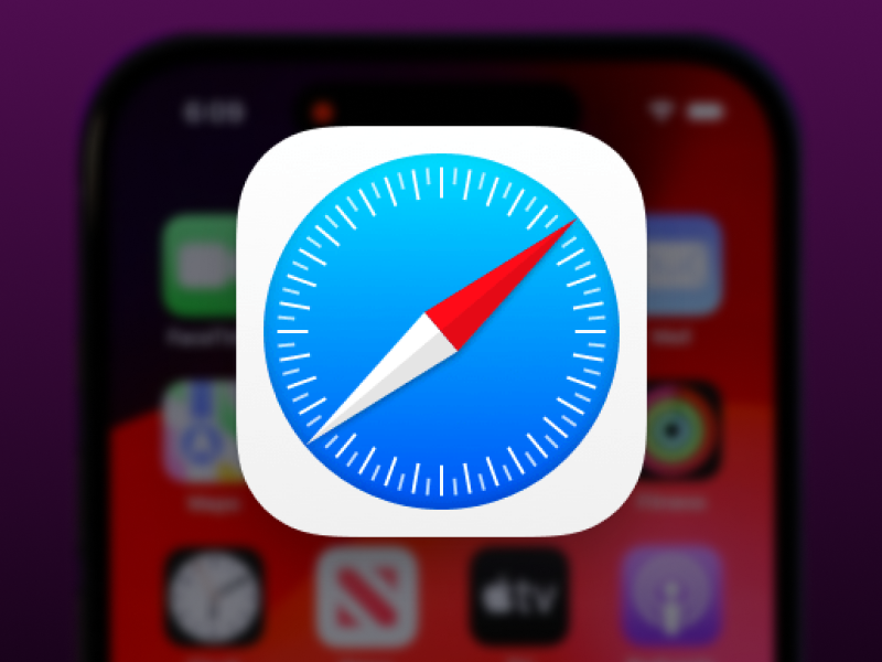 Safari browser icon on iPhone