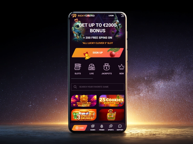 Ricky Casino mobile