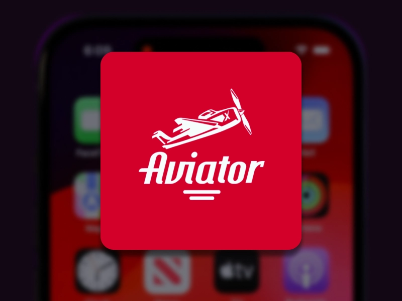 Aviator app on main screen
